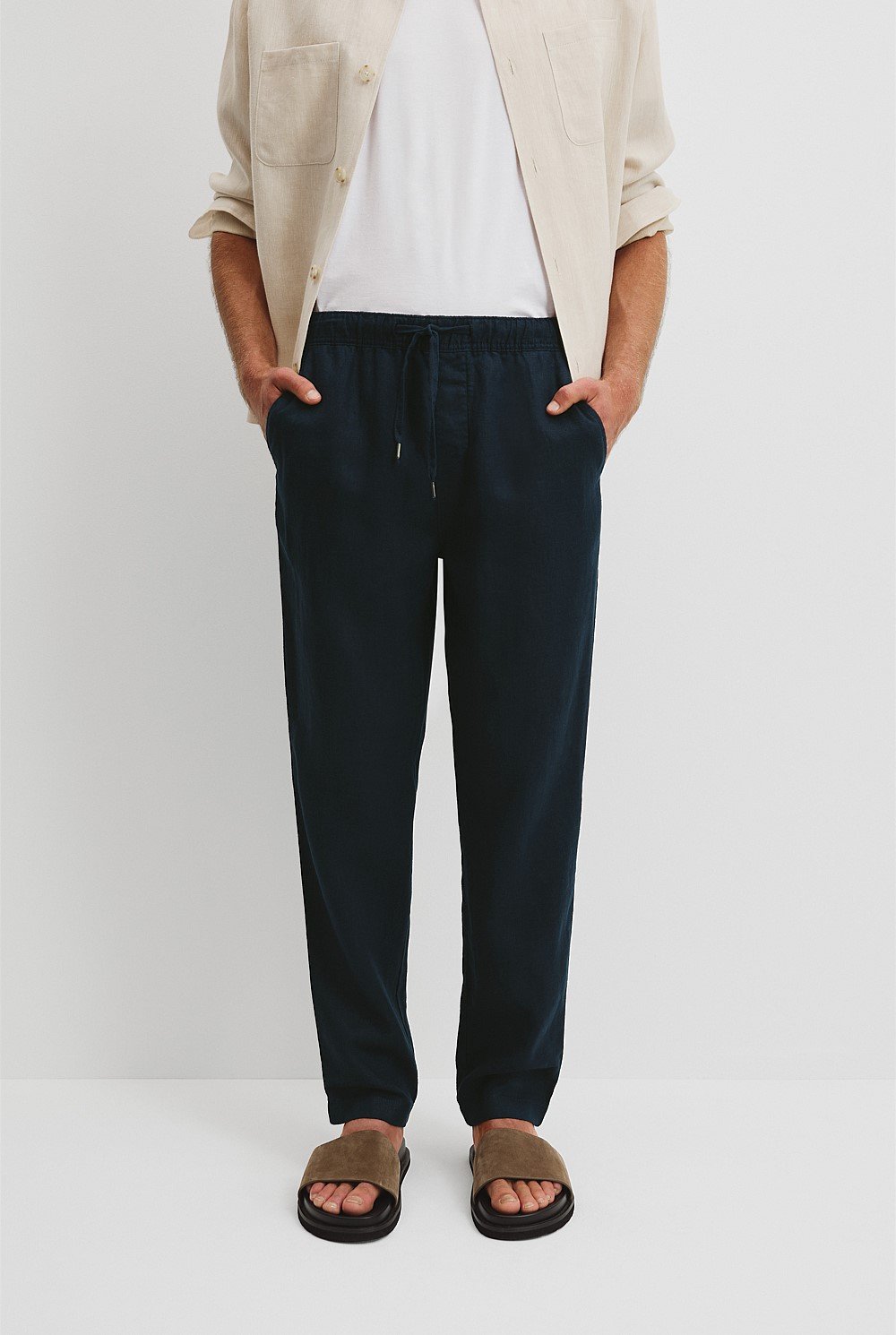 Relaxed Fit Organically Grown Linen Jogger