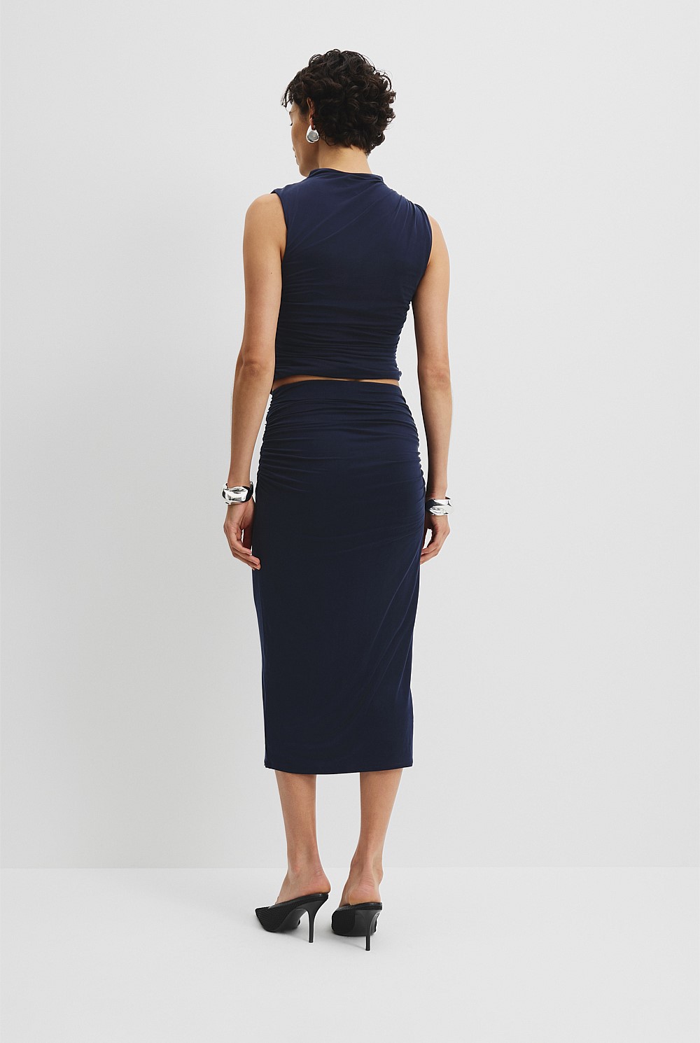 Cupro Jersey Skirt