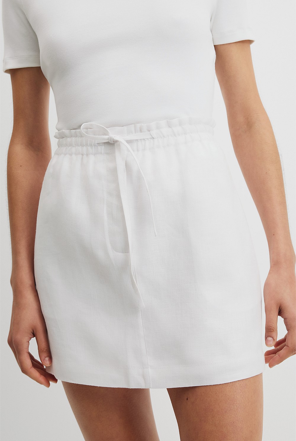 Organically Grown Linen Mini Skirt