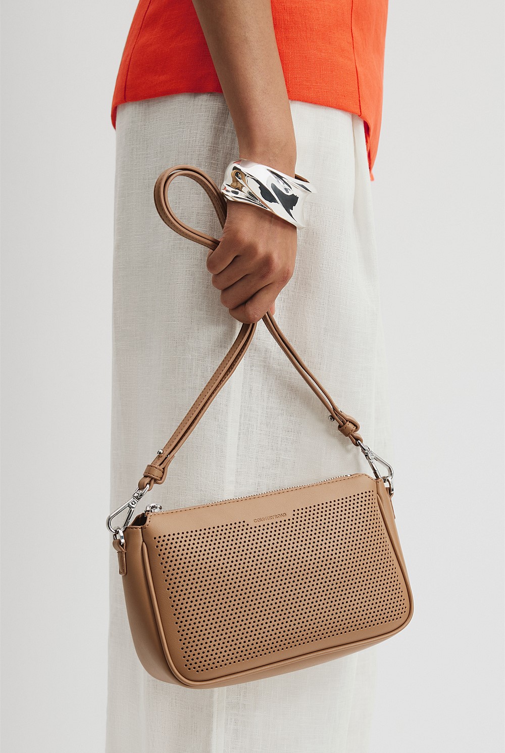 Perforated Crossbody Bag