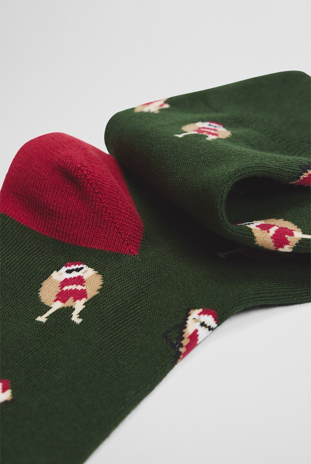 Australian Cotton Blend Santa Sock Pack of 2