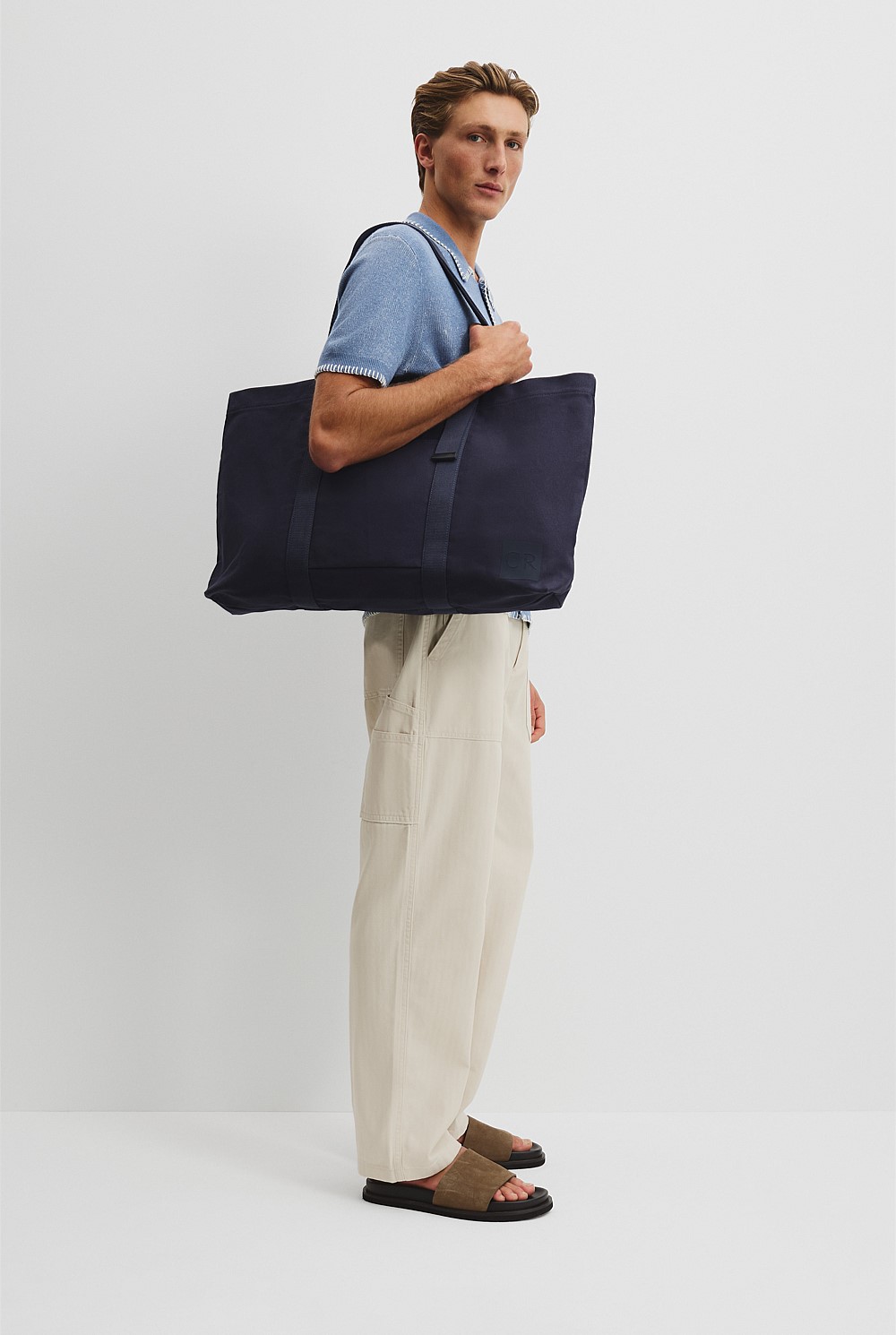 Large Cotton Twill Shopper