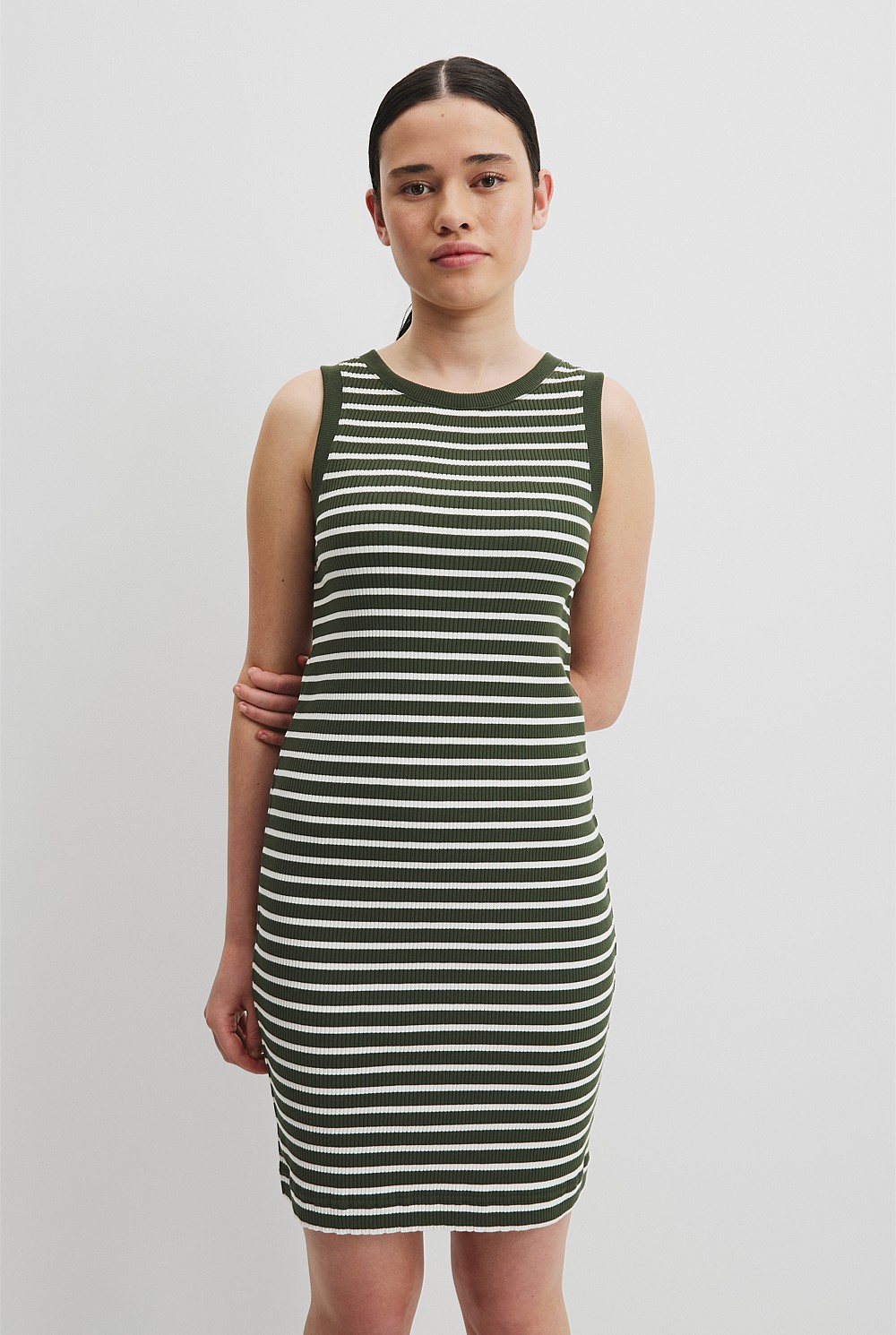 Teen Rib Knit Tank Dress