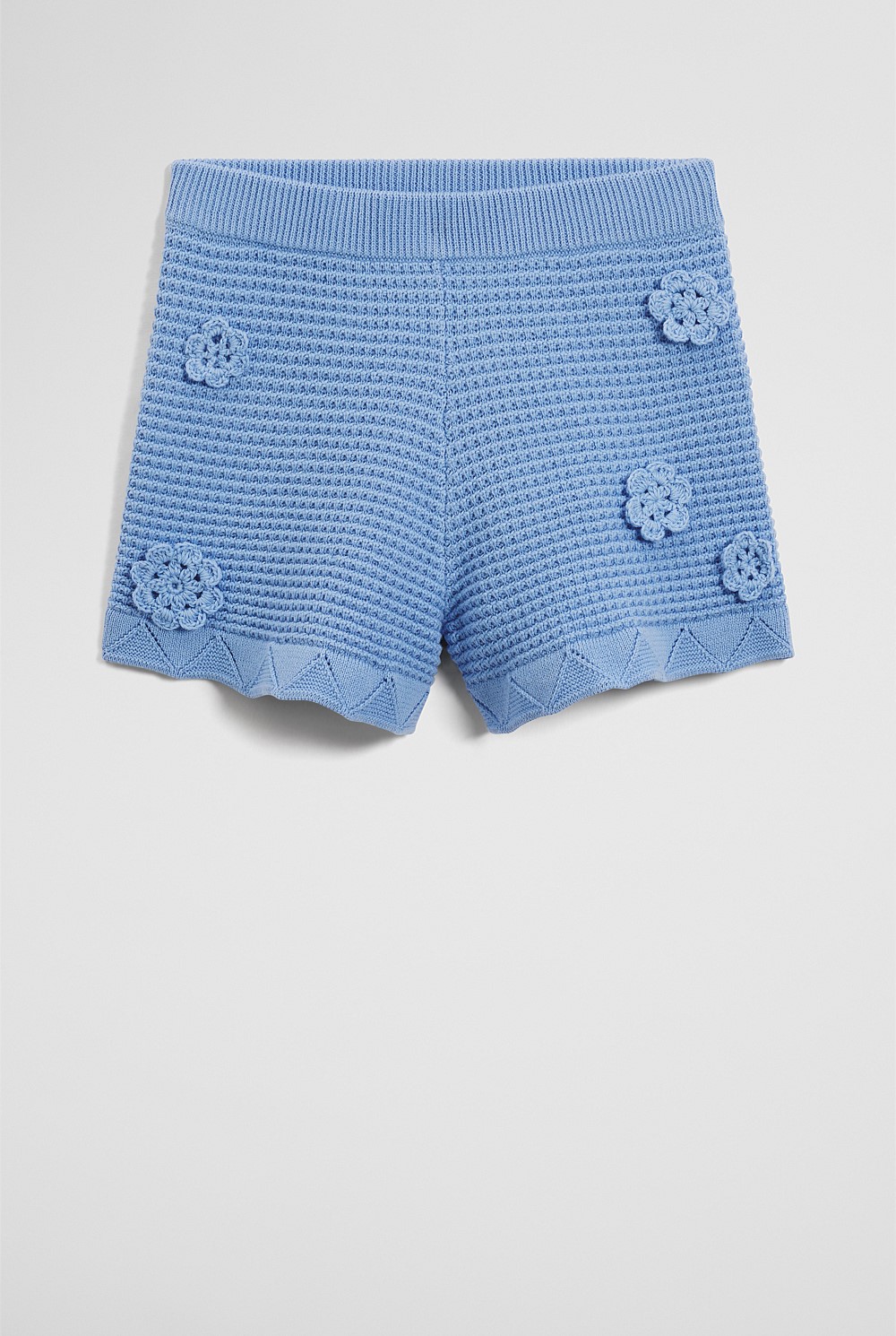 Organically Grown Cotton Flower Knit Short