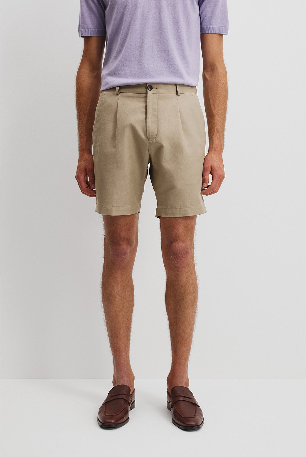 Tailored Cotton Linen Short