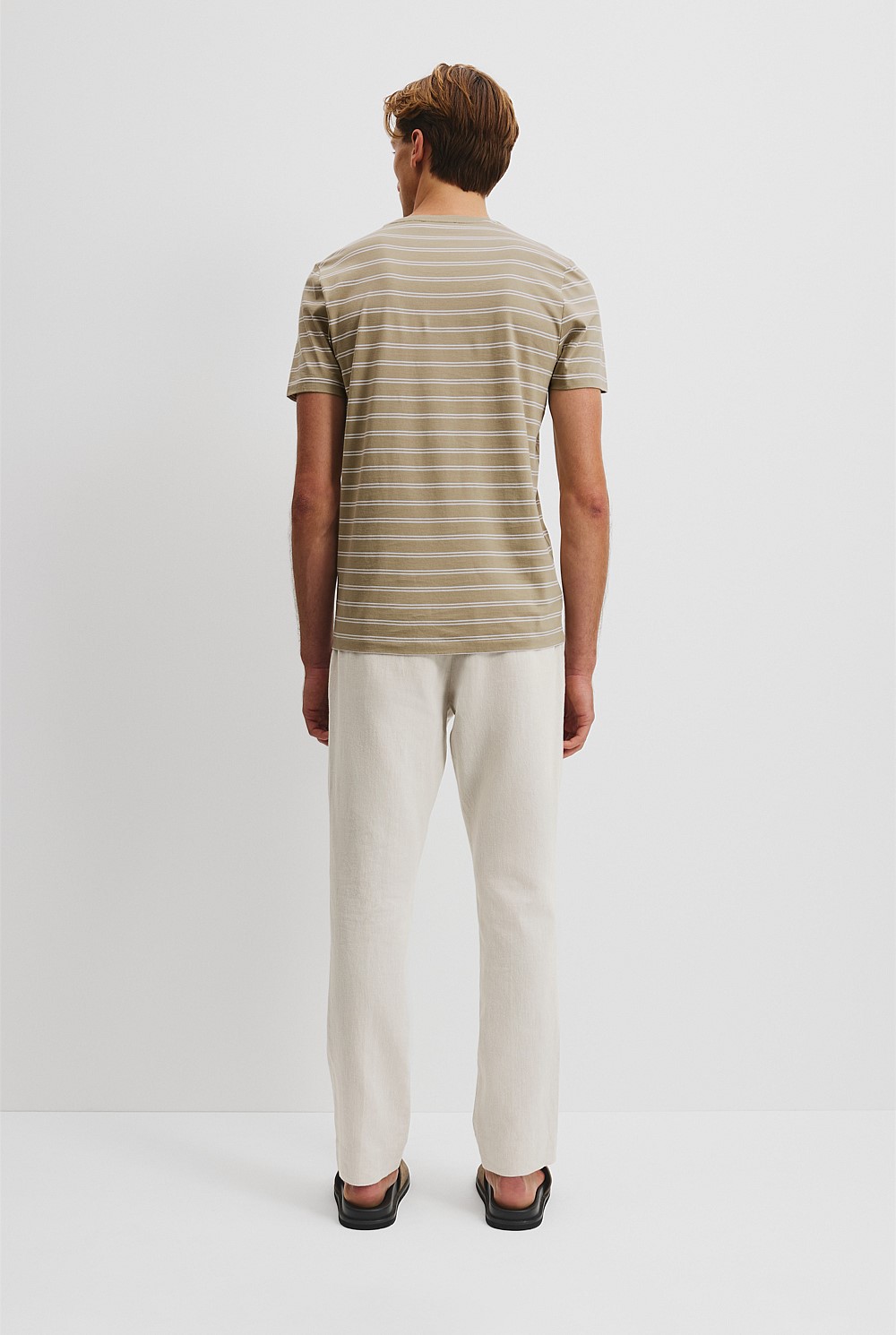 Pima Stripe Crew T-Shirt