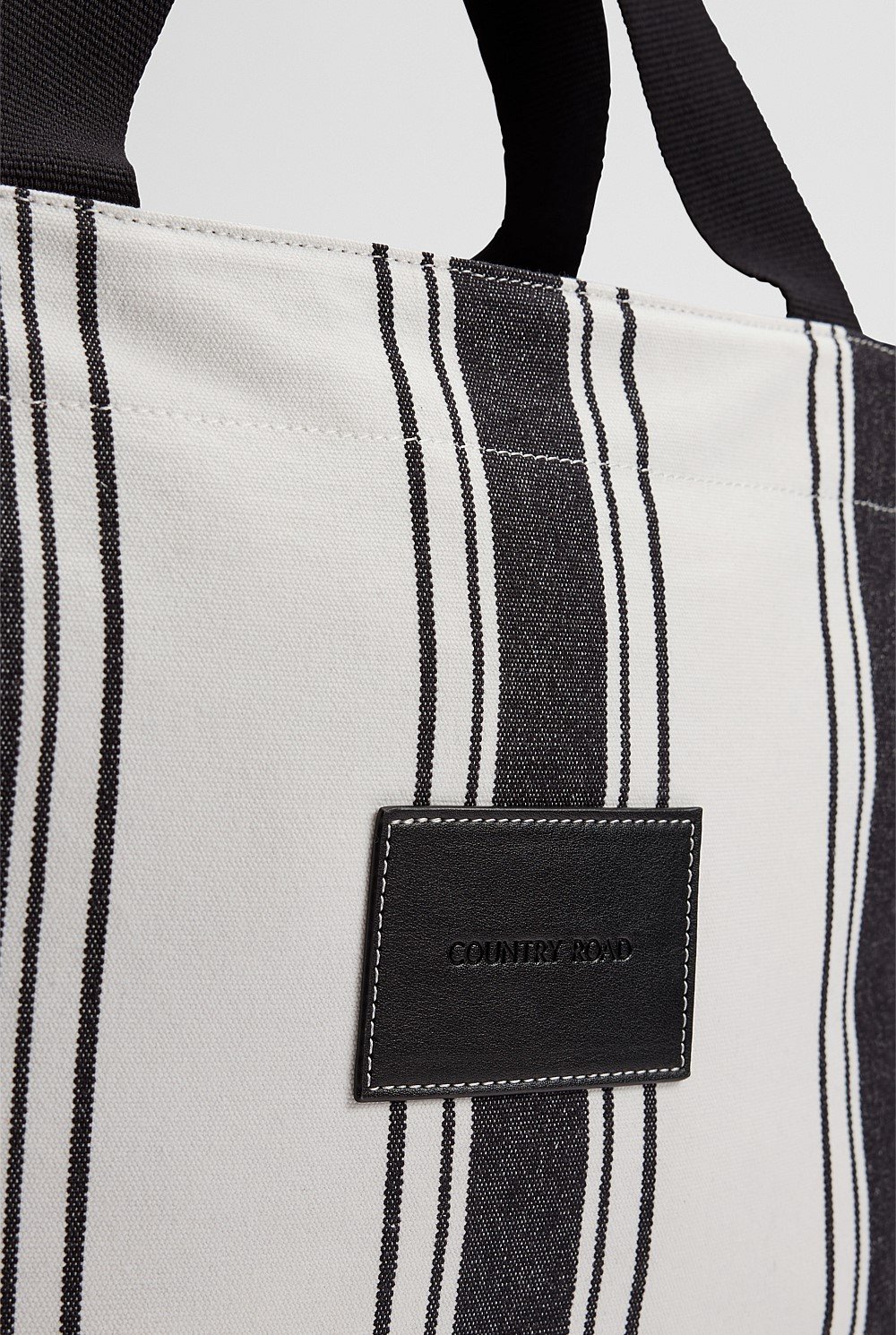 Australian Cotton Patch Logo Stripe Shopper