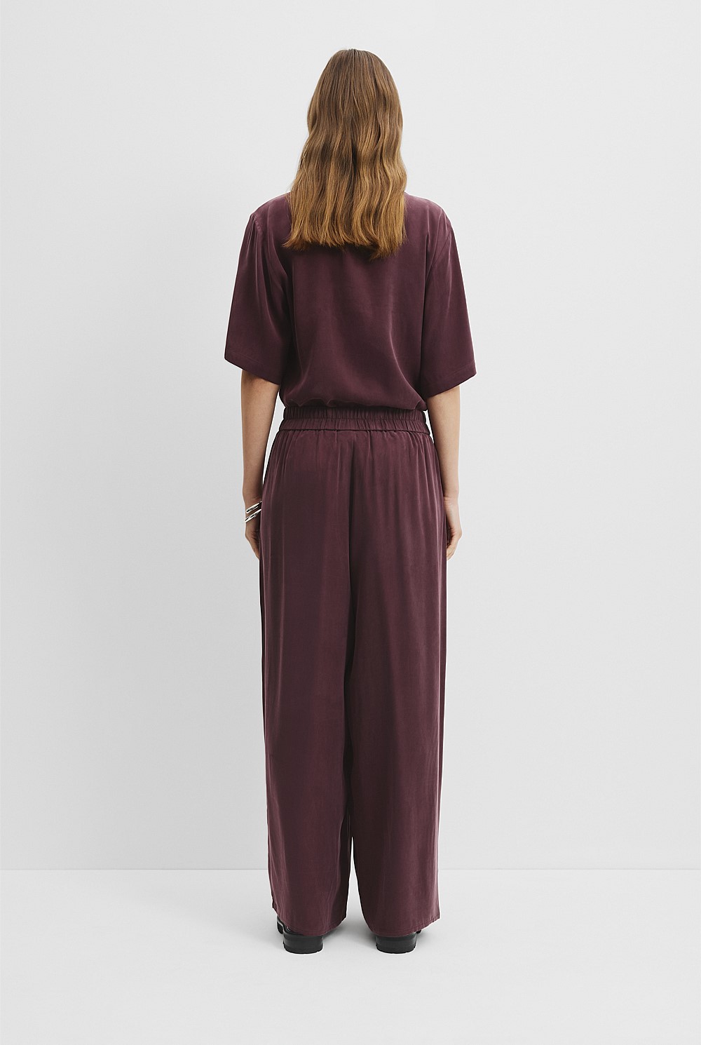 Pull-On Cupro Pant