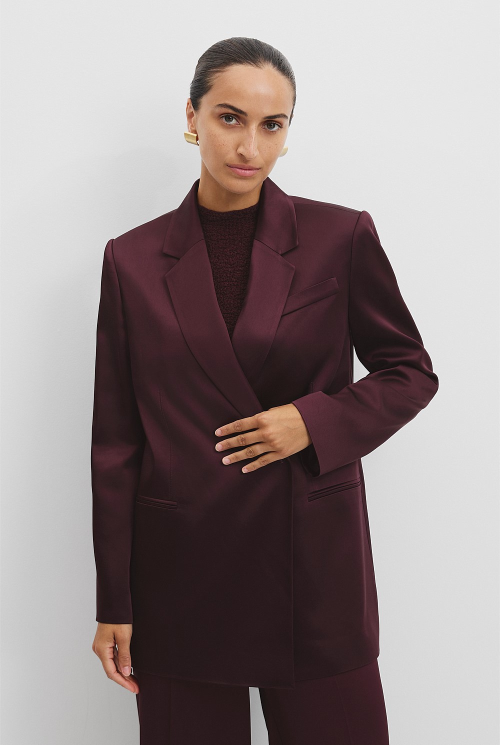 Satin Tux Blazer