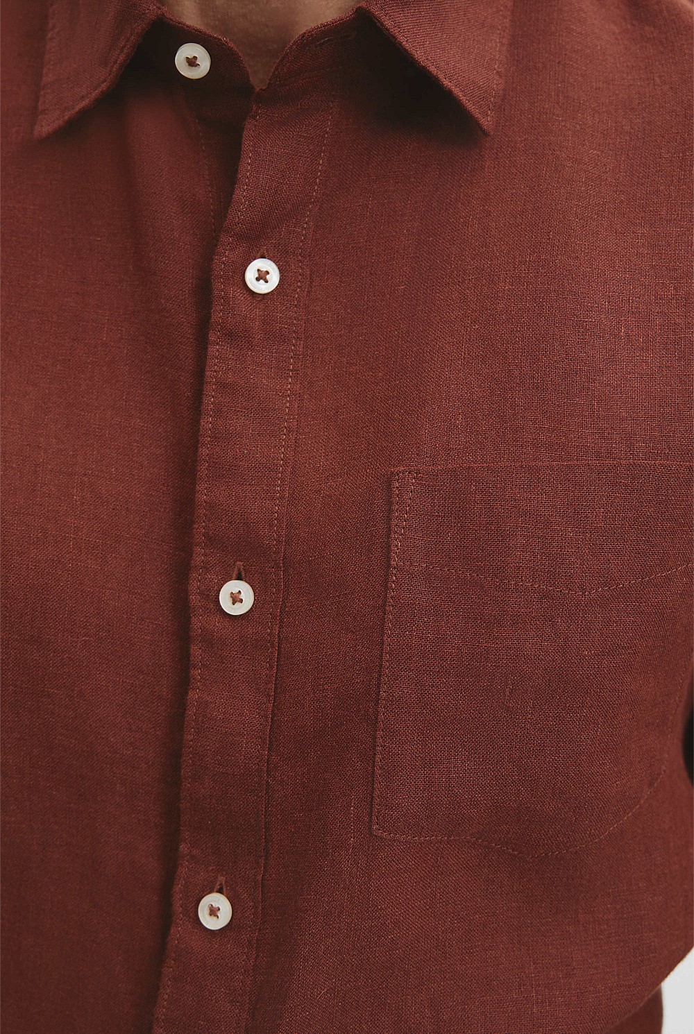 Regular Fit Organically Grown Linen Shirt