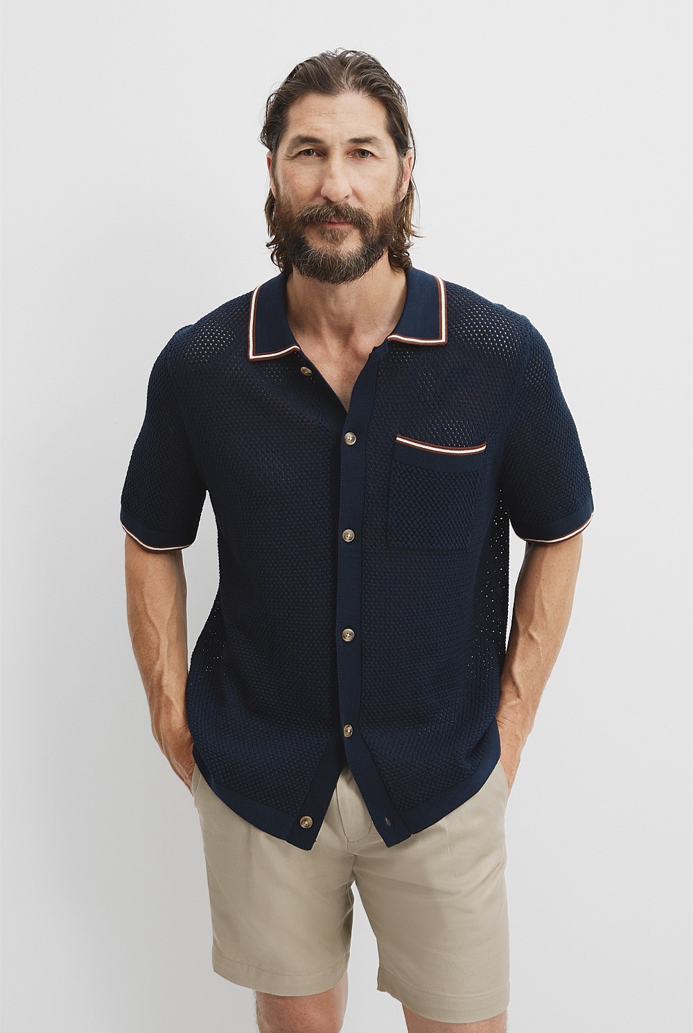 Australian Cotton Tipped Knit Polo