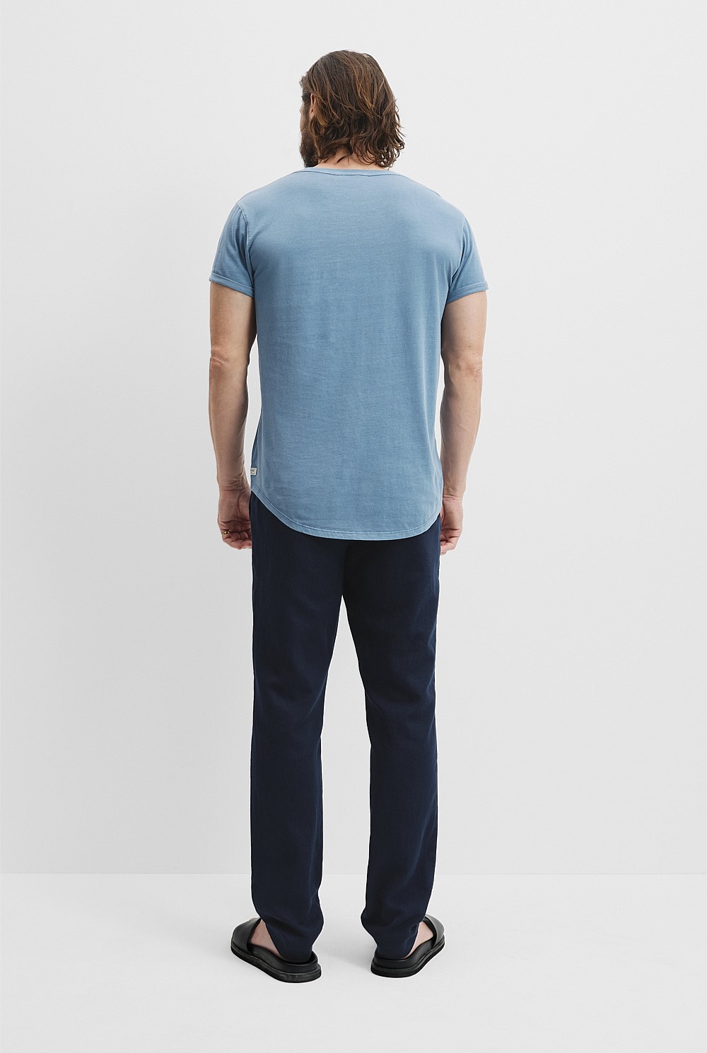 Australian Cotton Longline Garment Dyed T-Shirt