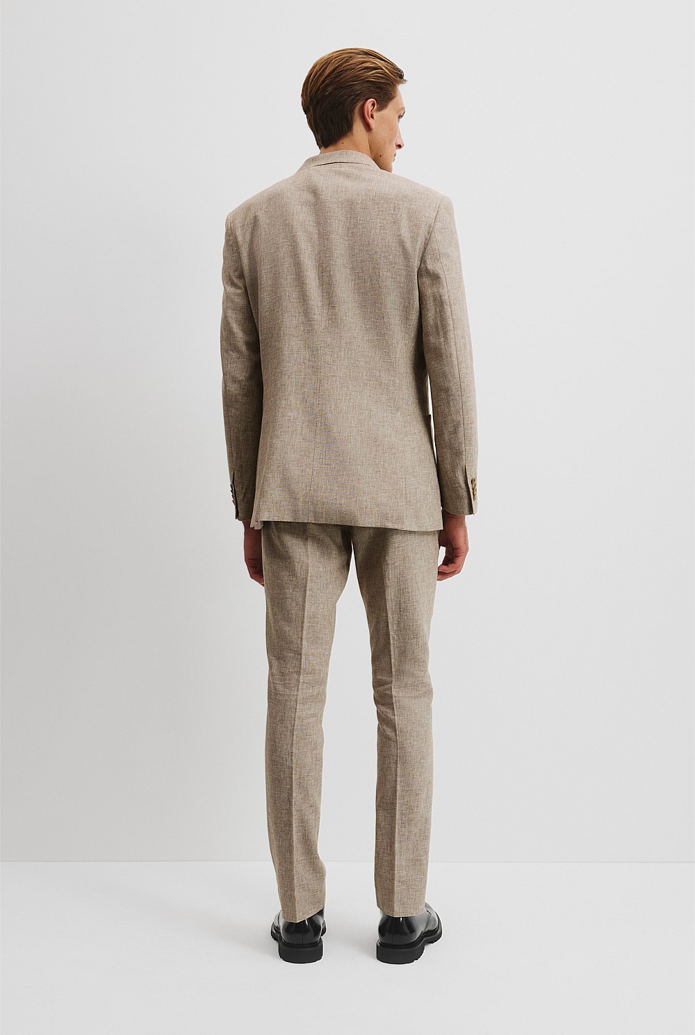 Regular Fit Linen Cotton Textured Jacket