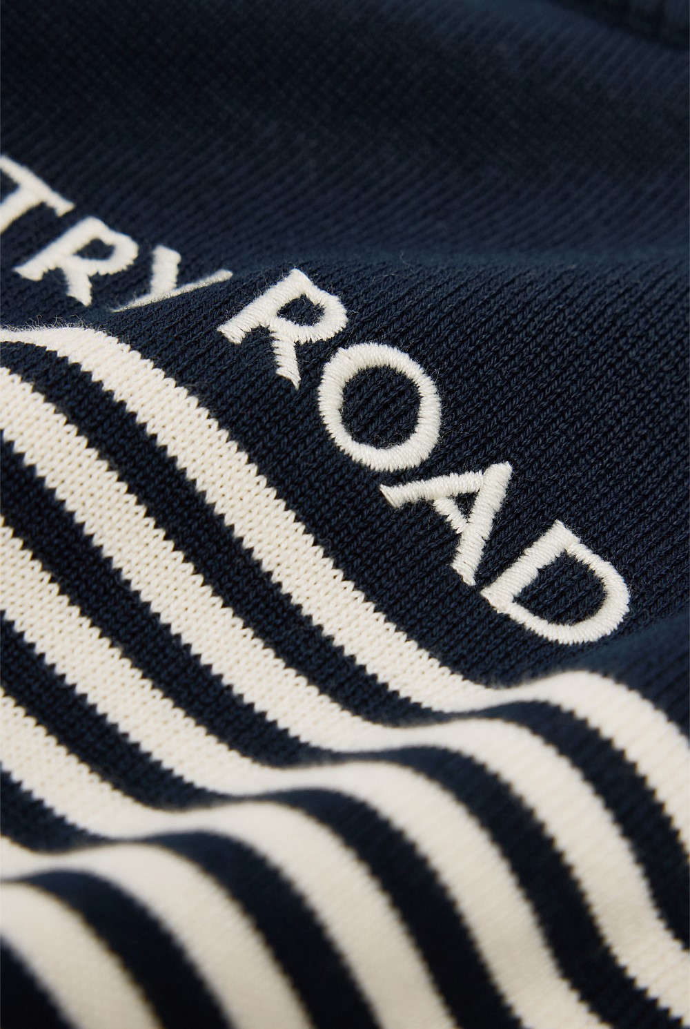 Organically Grown Cotton Stripe Logo Knit