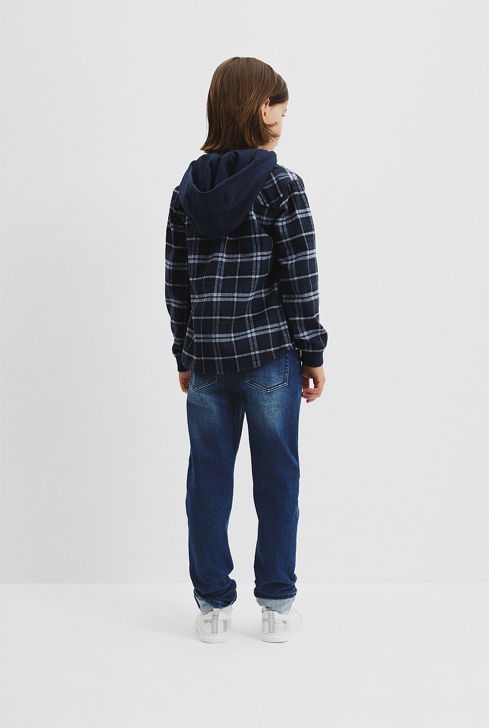 Hooded Check Shirt