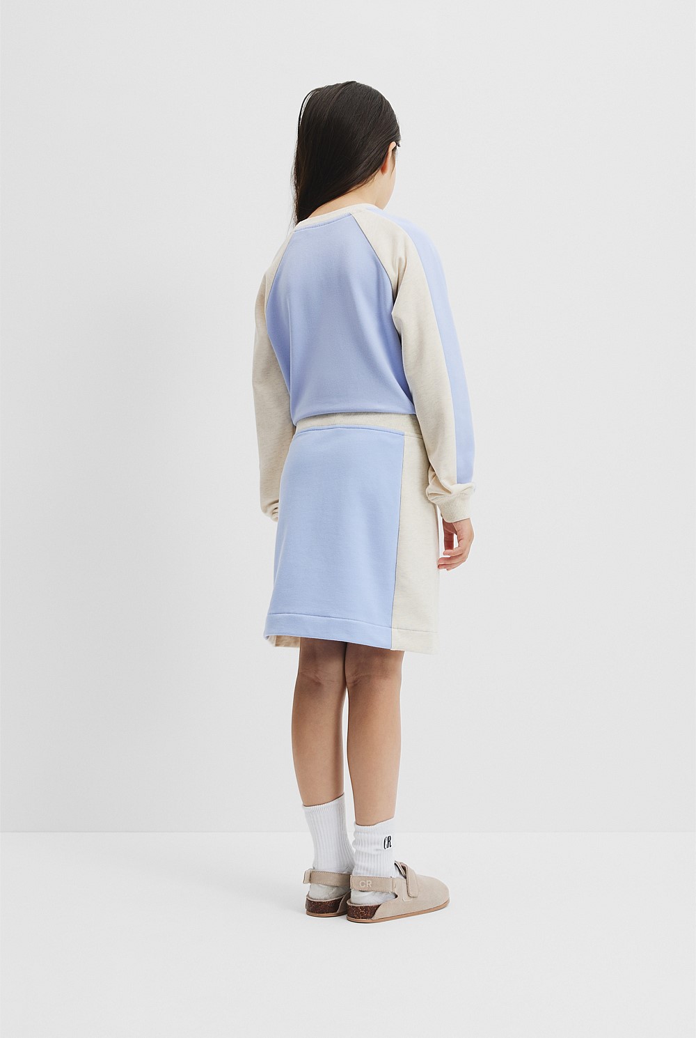 Organically Grown Cotton Splice Sweat Dress