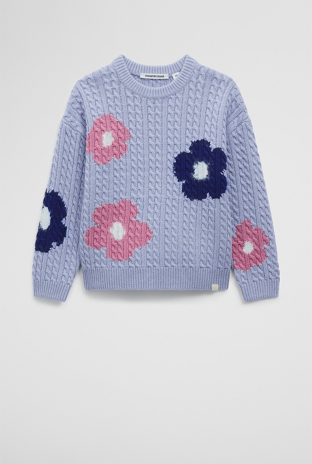 Cable Floral Knit