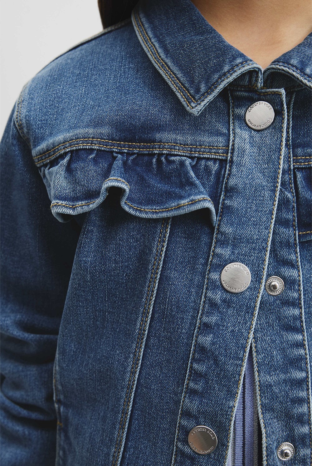 Frill Denim Jacket