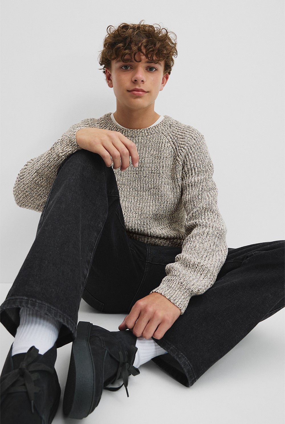 Teen Crew Neck Knit