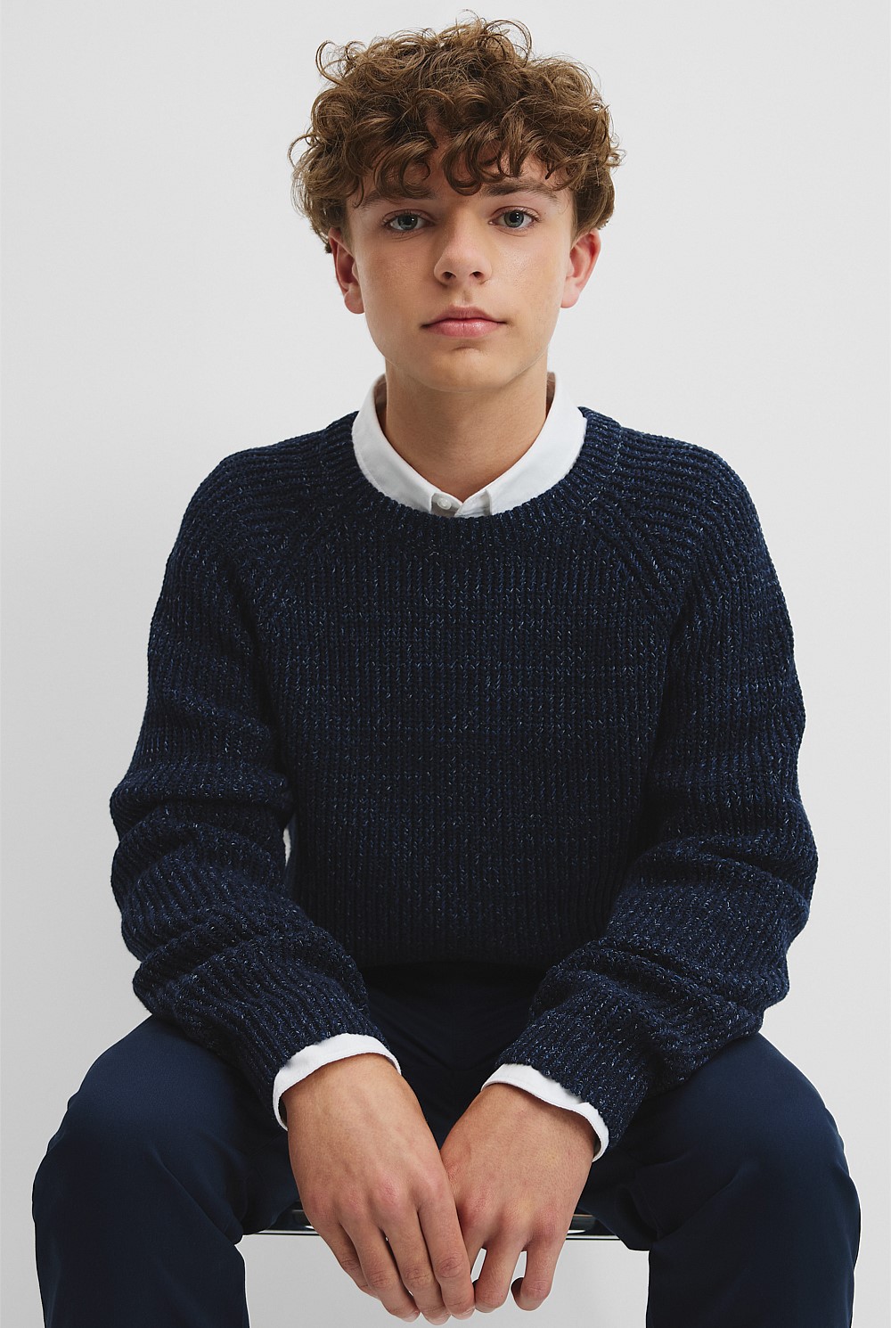 Teen Crew Neck Knit