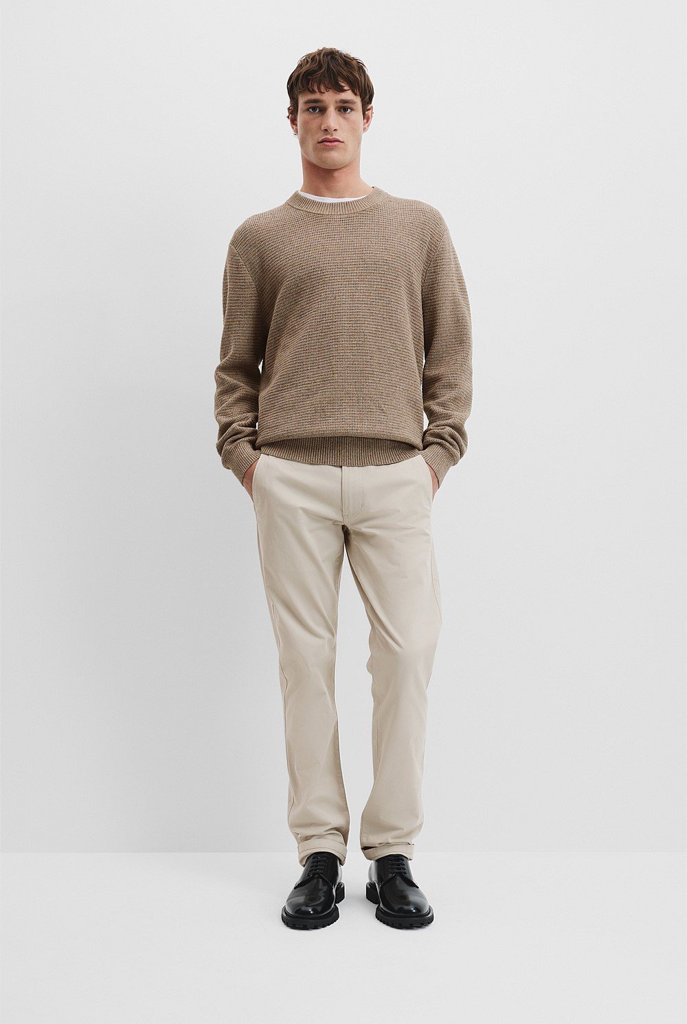 Cotton Linen Tonal Knit