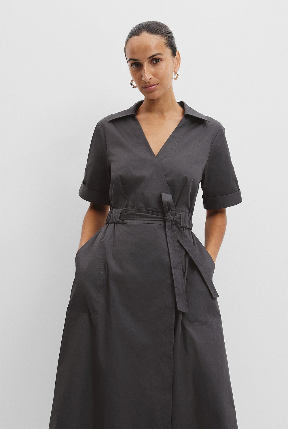 Cinched Wrap Dress