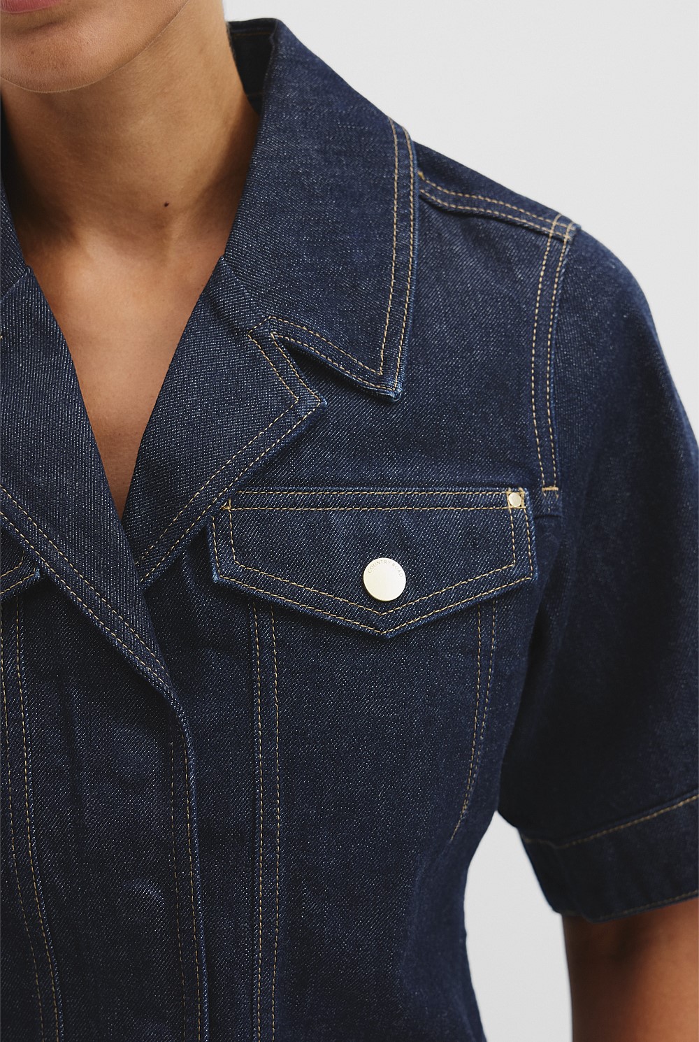 Military Denim Shirt