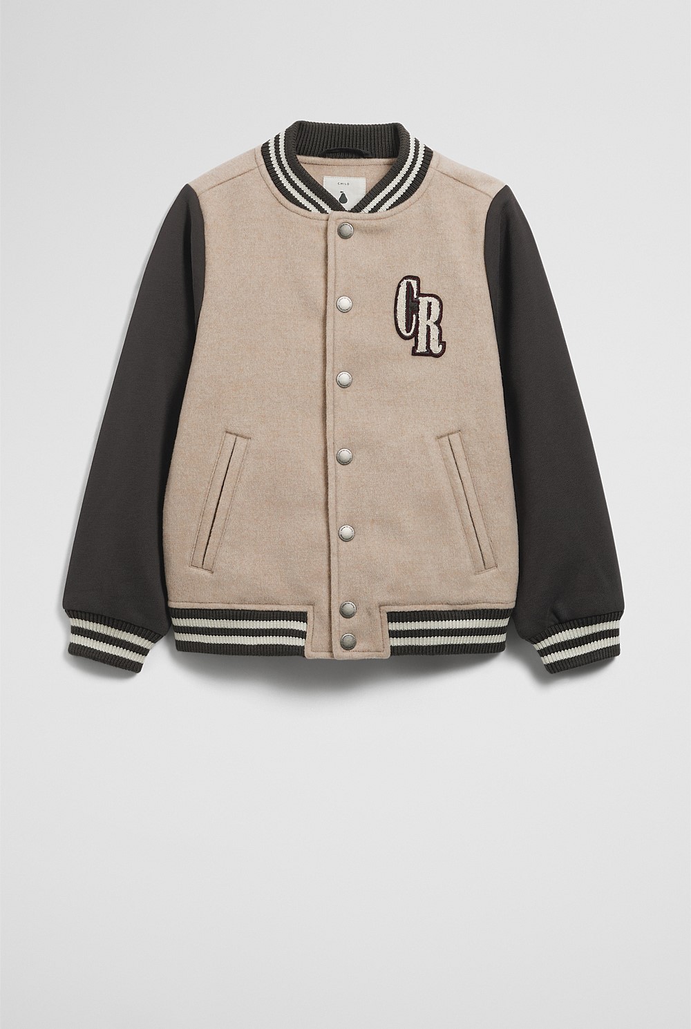 Felted Varsity Bomber