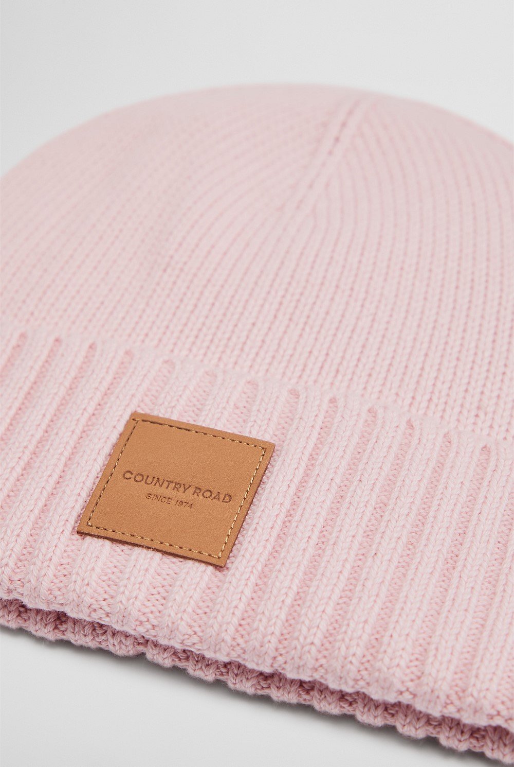 Organically Grown Cotton Blend Patch Logo Beanie