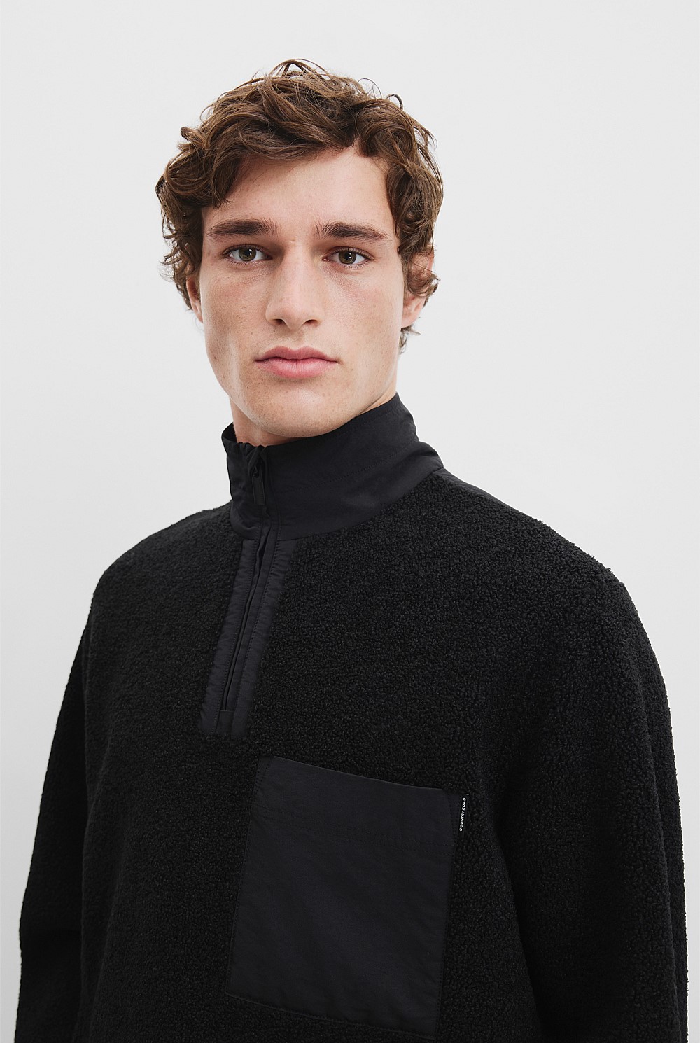 Recycled Polyester Half Zip Sweat