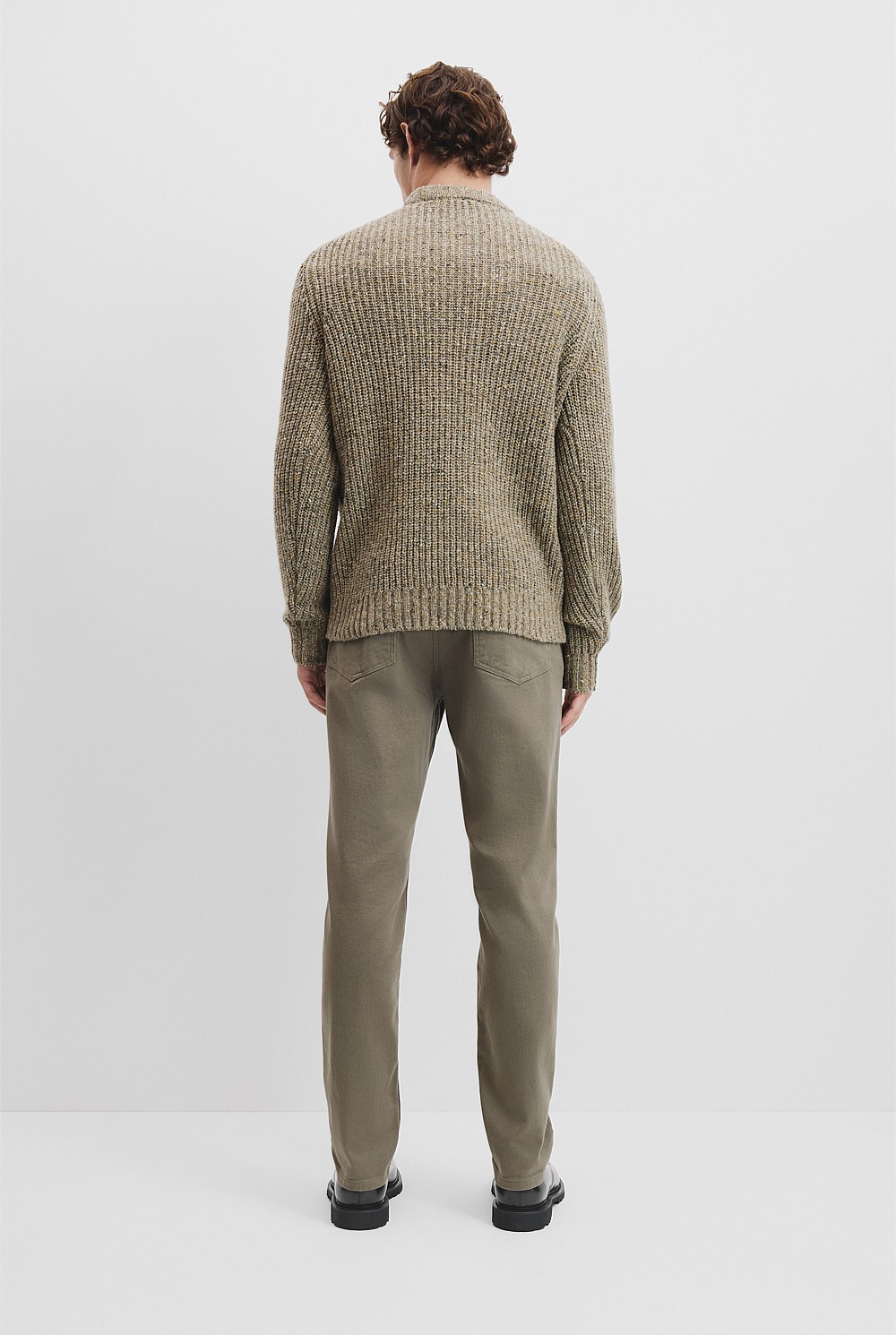 Merino Nep Crew Knit