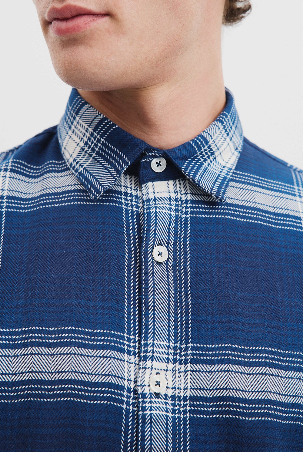 Regular Fit Australian Good Earth Cotton Flannel Check Shirt