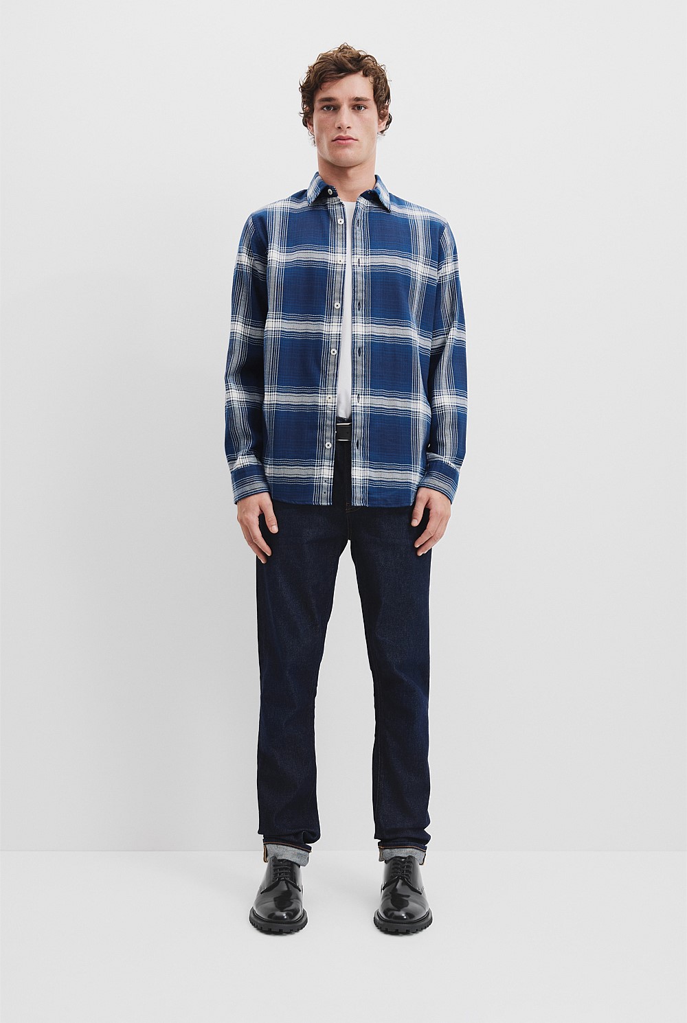 Regular Fit Australian Good Earth Cotton Flannel Check Shirt