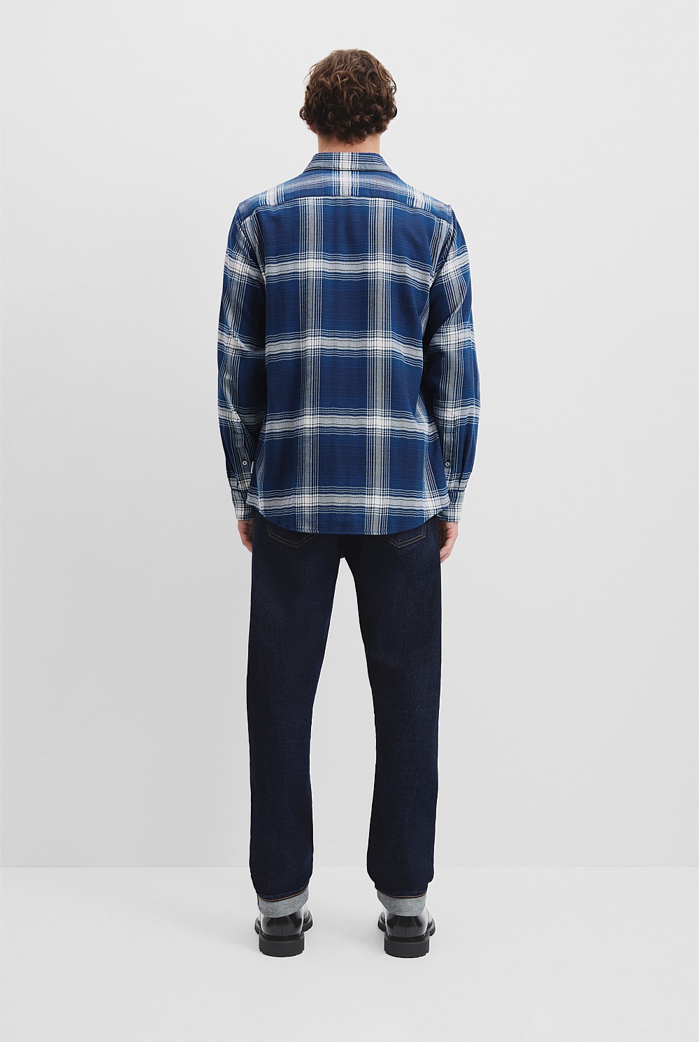 Regular Fit Australian Good Earth Cotton Flannel Check Shirt