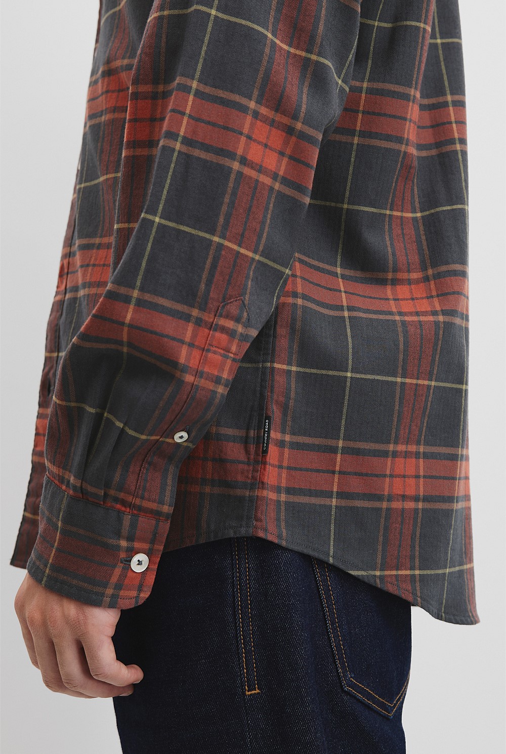 Regular Fit Australian Good Earth Cotton Flannel Check Shirt