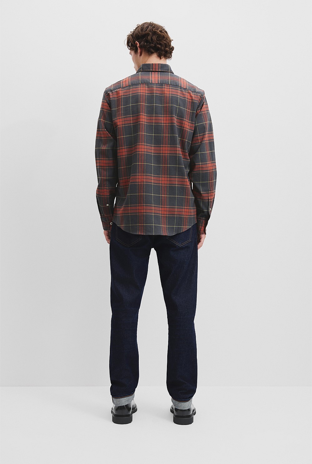 Regular Fit Australian Good Earth Cotton Flannel Check Shirt