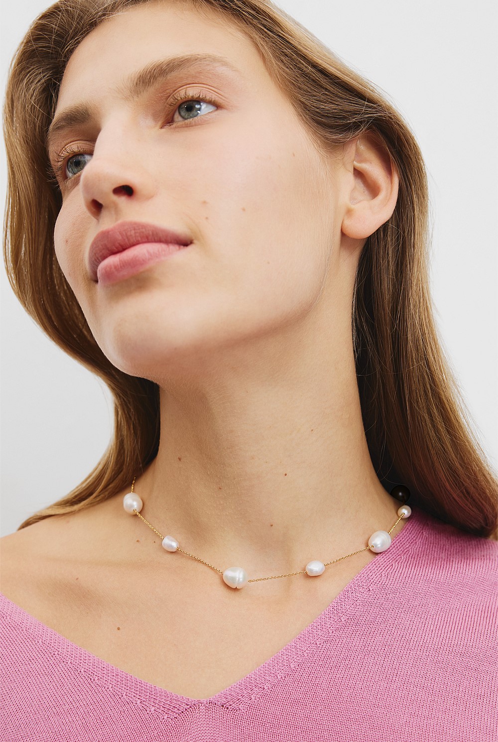 Freshwater Pearl Chain Necklace