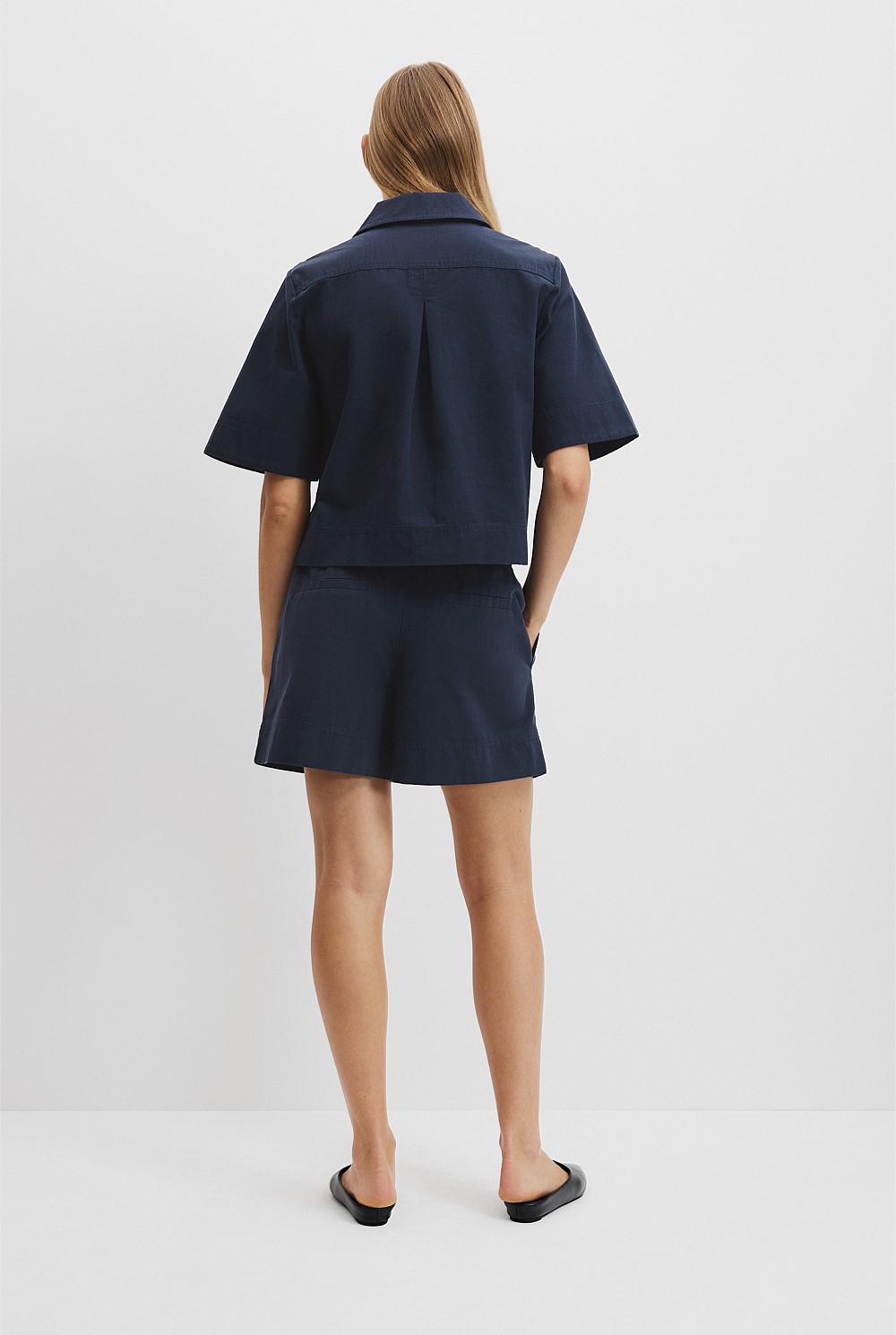 Cotton Short Sleeve Popover