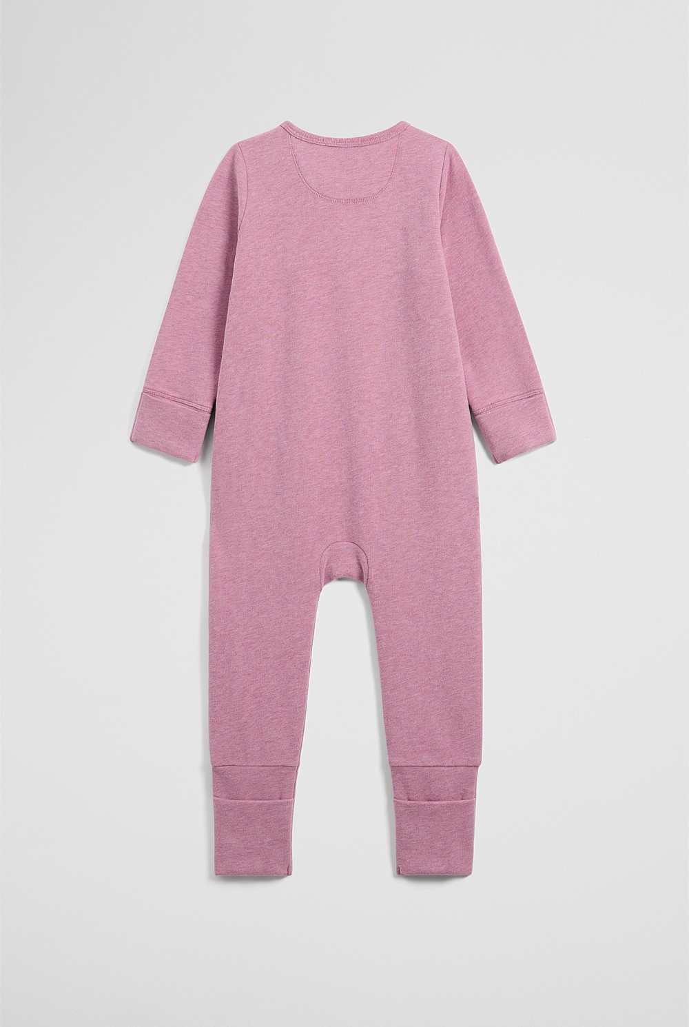 Organically Grown Cotton Blend Logo Zip Jumpsuit