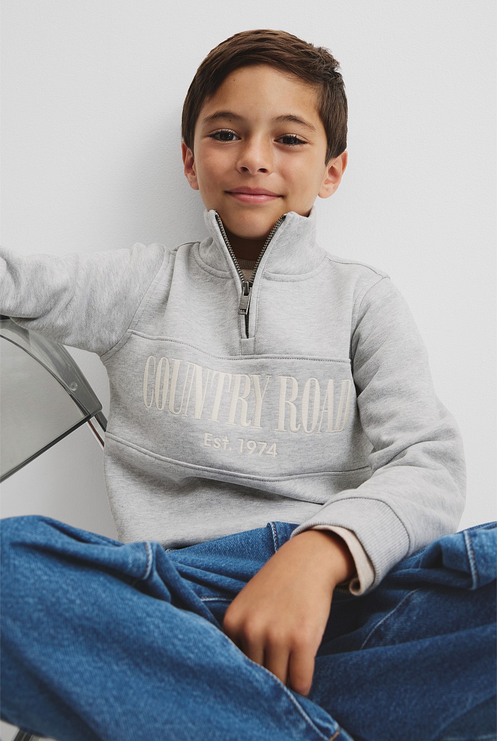 Australian Cotton Heritage Half Zip Sweat