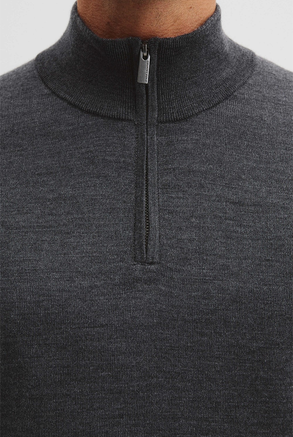 Verified Australian Merino Wool Half Zip Knit