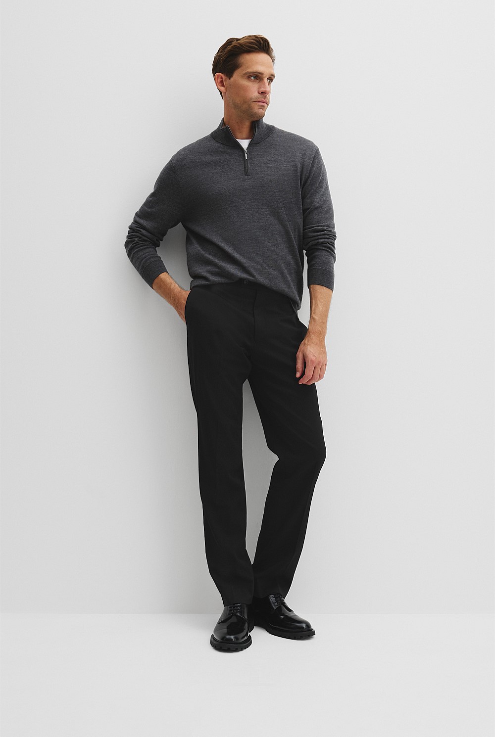 Verified Australian Merino Wool Half Zip Knit