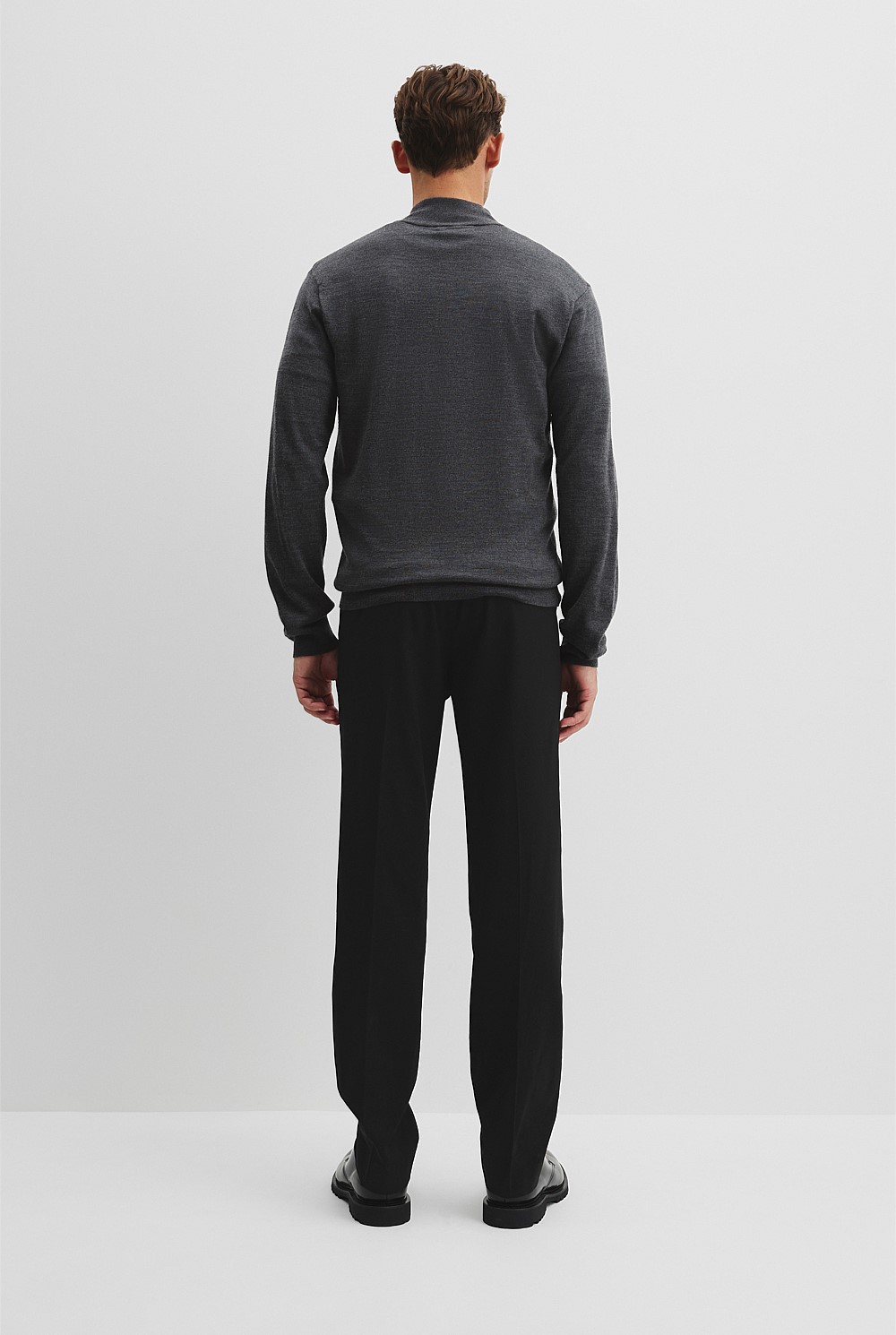 Verified Australian Merino Wool Half Zip Knit