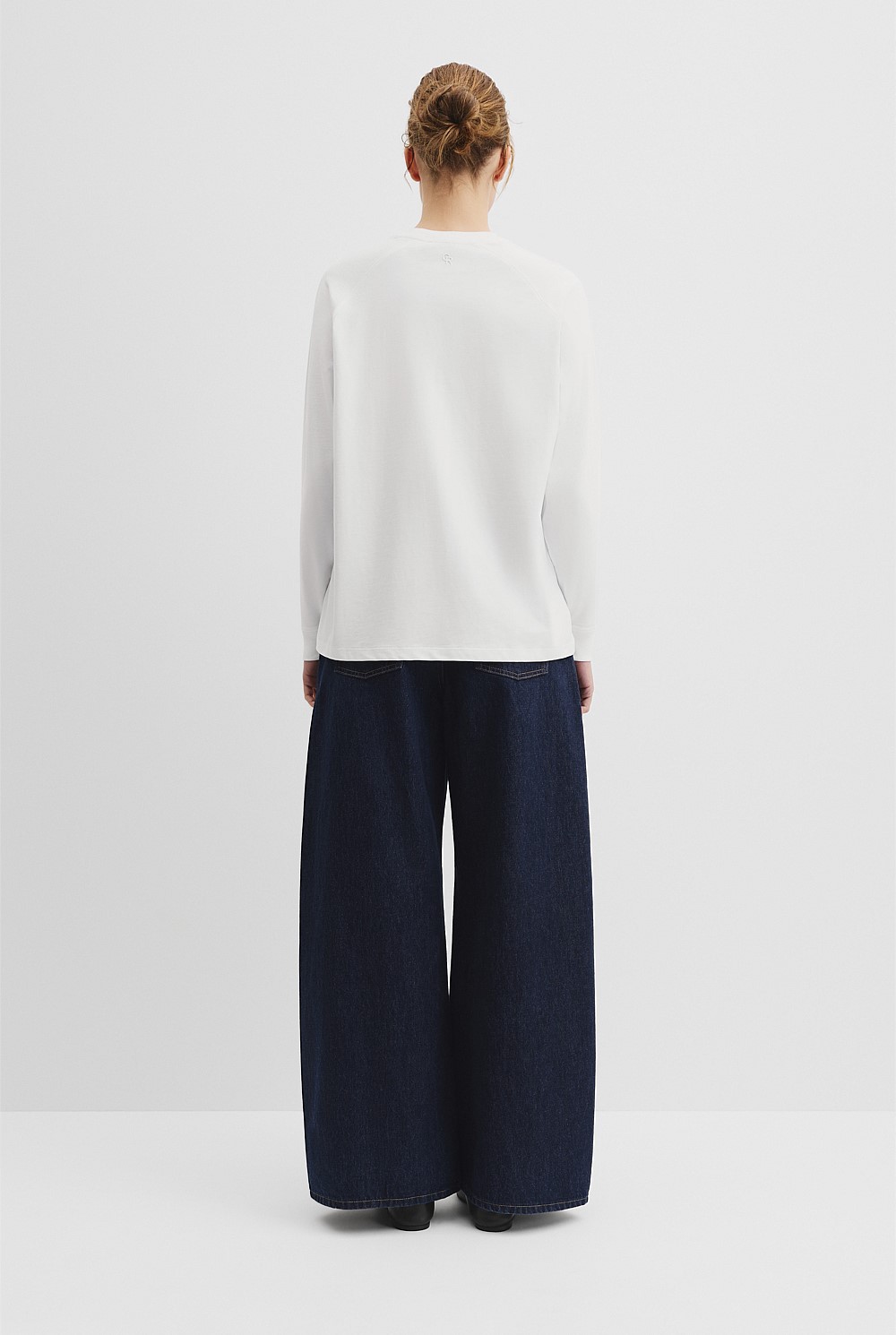 Cotton Long Sleeve Relaxed T-Shirt