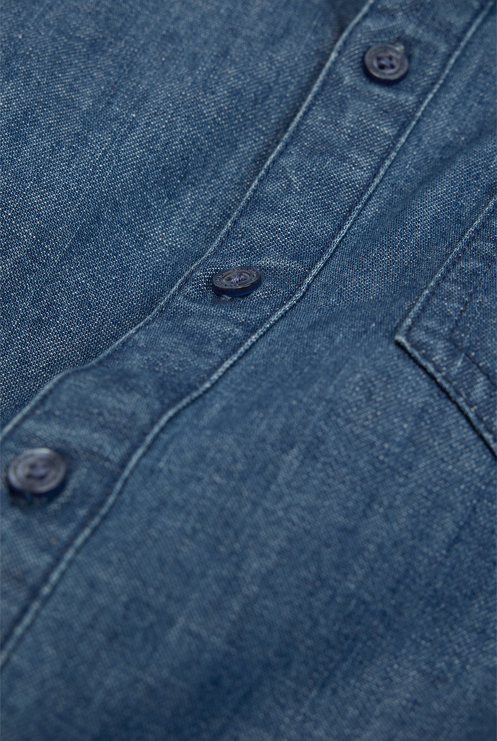 Organically Grown Cotton Denim Shirt