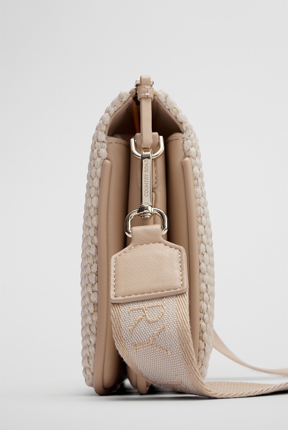 Woven Tri Crossbody Bag