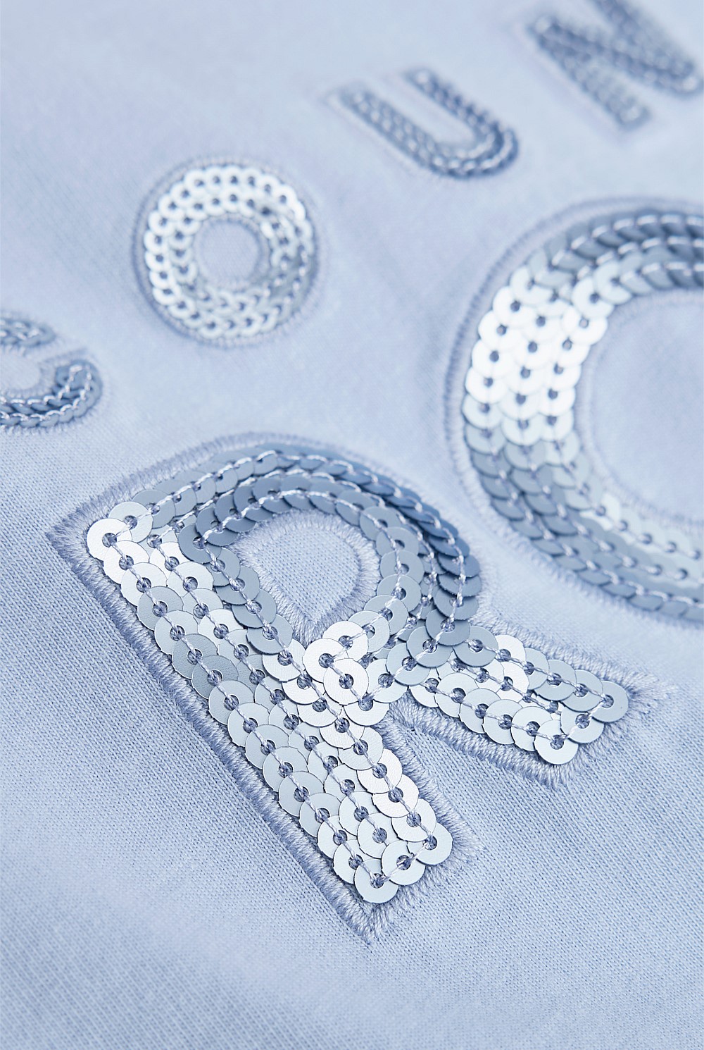 Organically Grown Cotton Sequin Logo T-Shirt