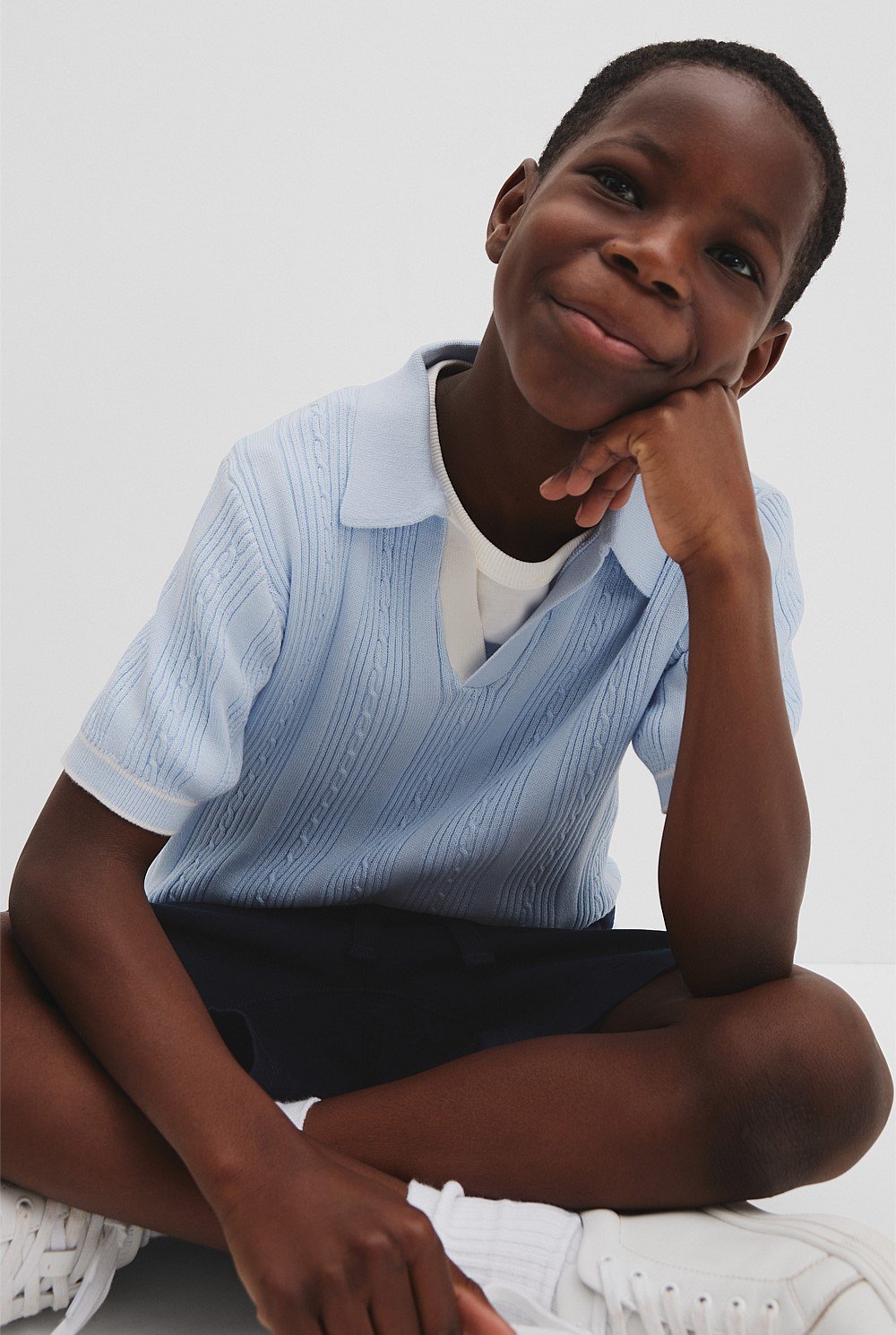 Organically Grown Cotton Knit Polo