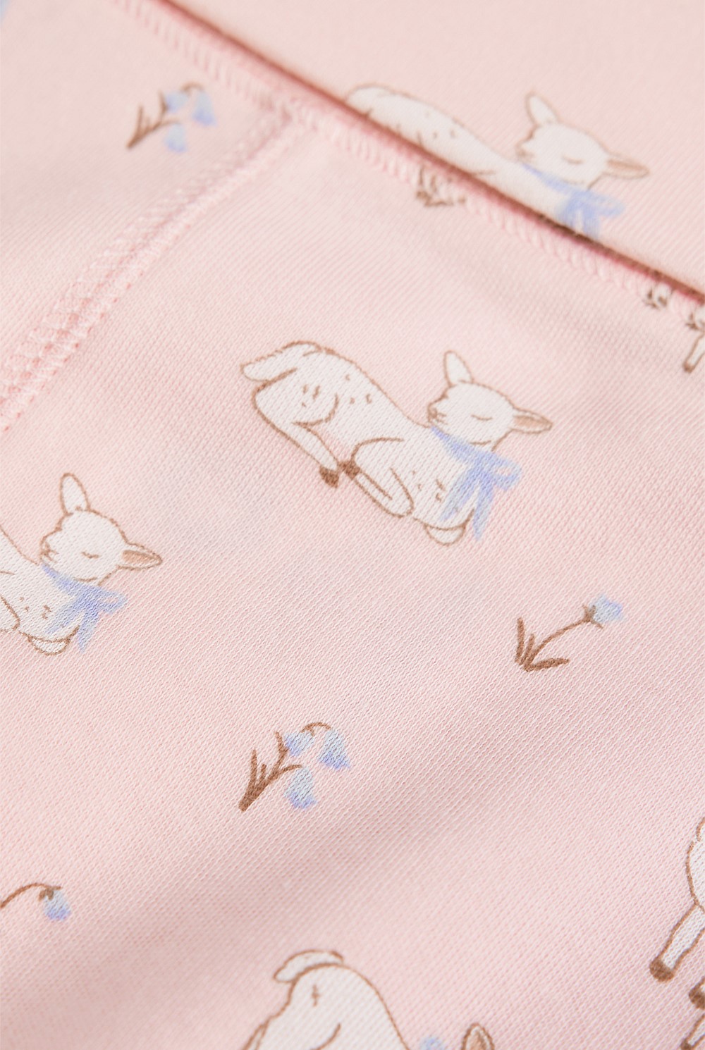 Organically Grown Cotton Lamb Fold Over Soft Pant