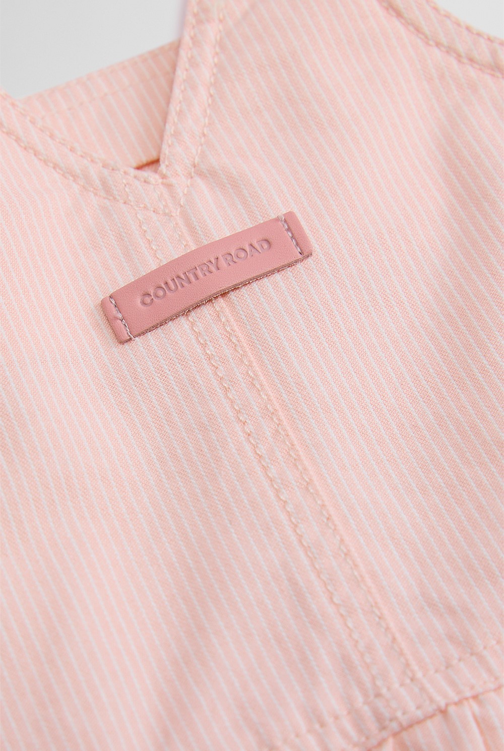 Organically Grown Cotton Railroad Frill Dress